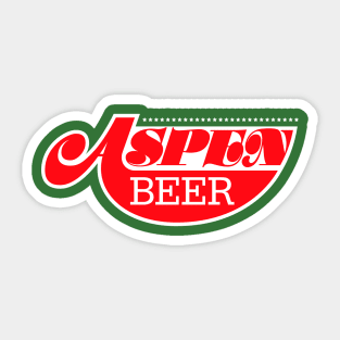 Aspen Beer Red Logo Sticker